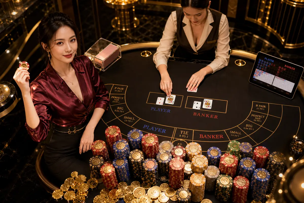 mstbet লাইভ ডিলার ব্যাকার‍্যাট টেবিল